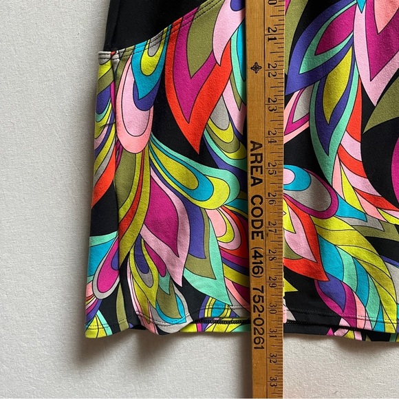 Trina Turk Recreation Colorful Sleeveless Dress with Lattice Back Sz S - Picture 6 of 8